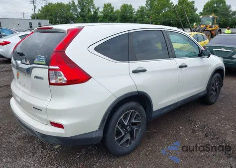 2016 Honda Cr-V Se from USA, damaged, VIN 5J6RM4H47GL115367